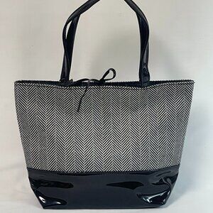 Estee Lauder Cosmetic Makeup Small Tote Bag - Black & White - New - Cute!